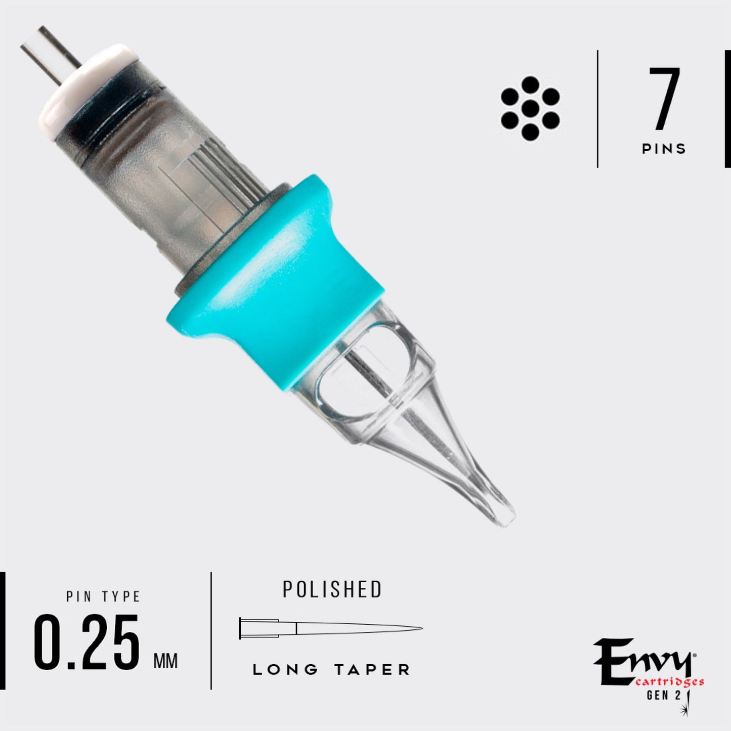 Envy Gen2 7 Bugpin Round Liner Cartridges