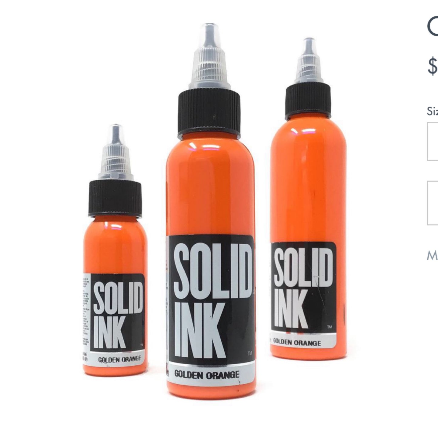 Solid Ink (Golden Orange) 1oz