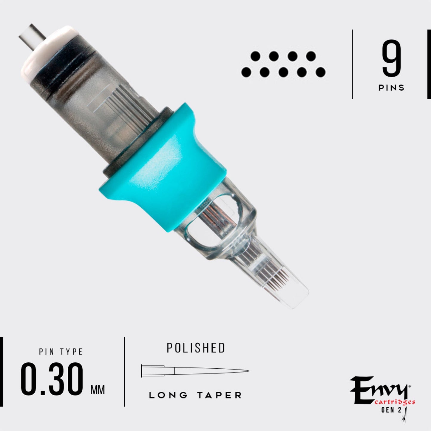 Envy Gen2 9 Bugpin Curved Magnum Cartridges